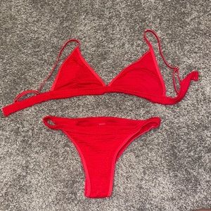 Red swimsuit S
